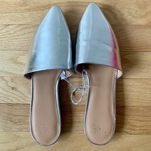 Brand New Silver Slip on Sandals (8)